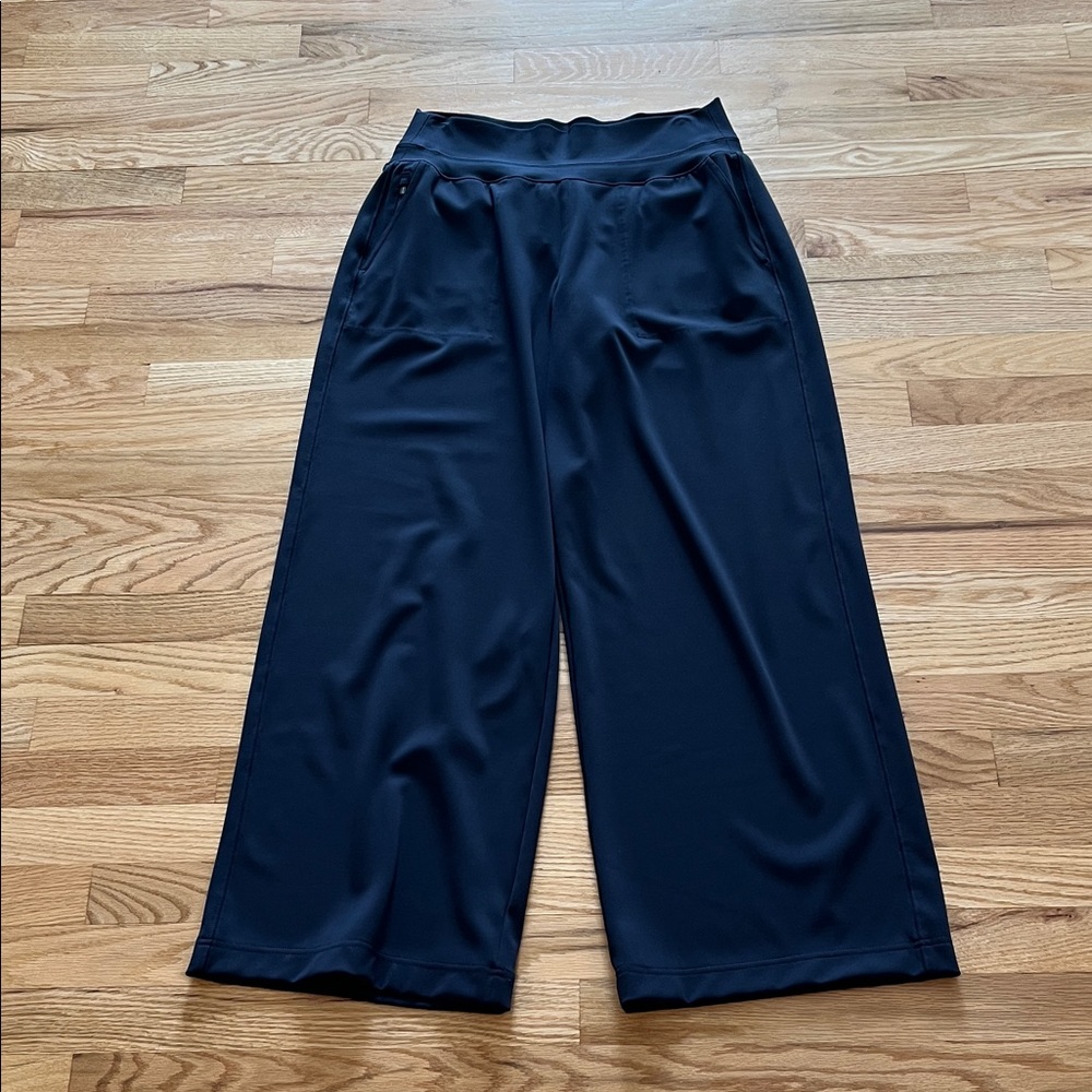 Athleta Navy Venice High Rise Wide Leg Pants